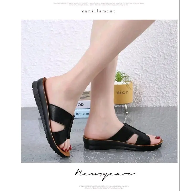 Sandal Bahan Kulit Premium Sol Anti Licin (ATS) 2