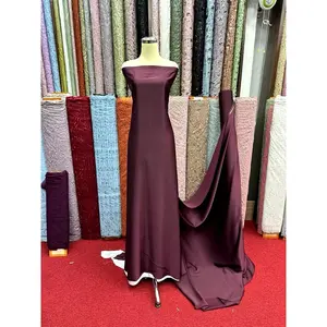NYL MODE - Bahan Satin Maxmara Satin Silk Maxmara Original Mewah Warna Burgundy Mahogany Bahan Maxmara Lux Premium Bahan Dres Jatuh