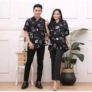 kemeja motif lengan pendek Pria Dewasa Surfing Katun Slimfit Distro Nyaman kemeja  vintage  pria