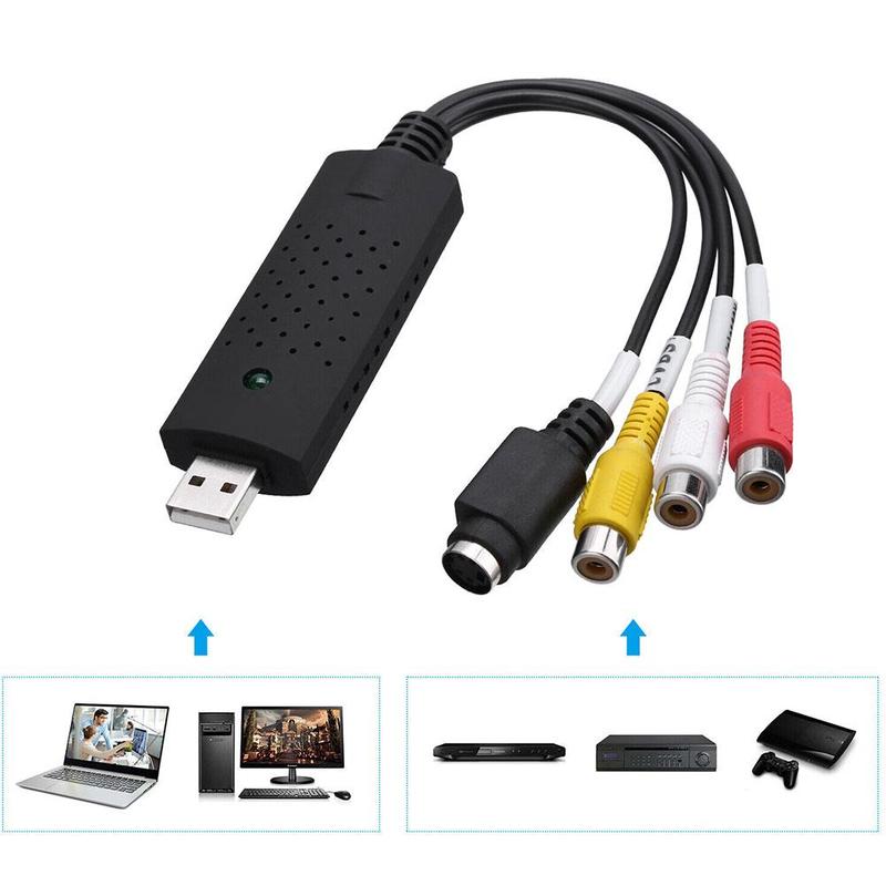Thẻ ghi hình video USB cho tín hiệu AV từ TV độ nét cao và đầu vào máy tính