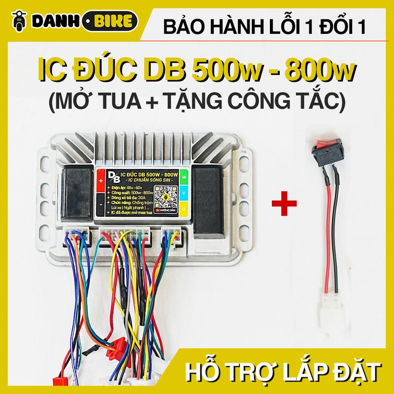 IC Đúc DB 500w - 800w Pro | Mở Tua Sẵn | 48V - 60V | Dòng Xả 30A | IC Chuẩn Sóng Sin | Đi êm | BO ĐIỀU KHIỂN XE ĐIỆN