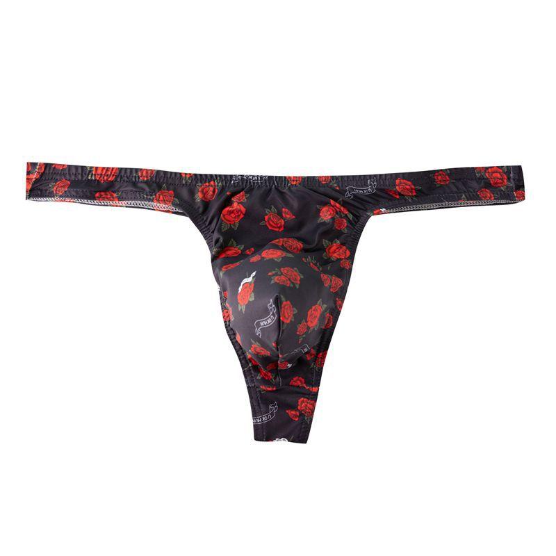 Product Introduction of Breathable Men Thongs Underwear Jockstrap Print Men's Bikini T-back Lingerie Men Innerwear 5