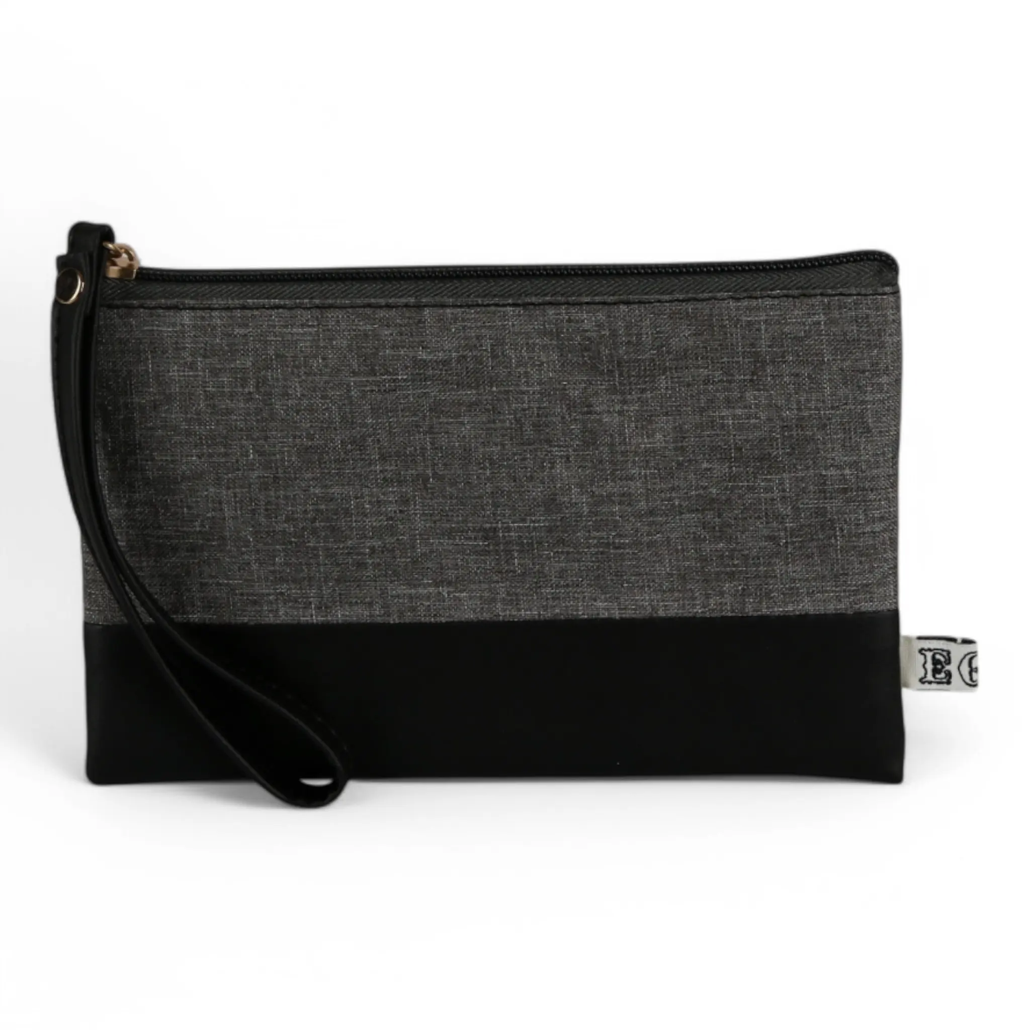 egg Monty Pouch - Leatherette Canvas Multi-Color Design with Wrist Strap