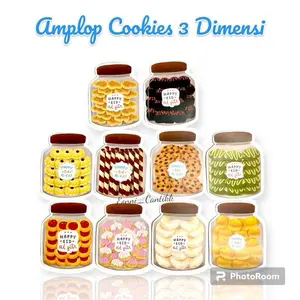 20 pcs Amplop Lebaran Toples - Amplop Lebaran Cookies Kertas