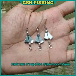 Rakitan Propeller 1,2cm Baling Baling Buat Lure Casting Micro dan Soft frog
