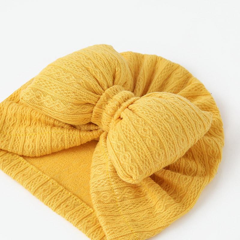 Product Introduction of 0-2Years Cute Big Bow Baby Turban Hat Cotton Soft Elastic Children Girl Indian Hat Photography Props 19