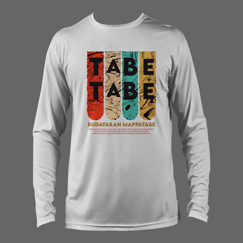 KAOS BUGIS TABE / BUDAKAN MAPPATABE / COTTON COMBED 24S 4