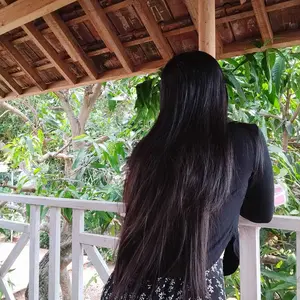 Hair Clip Lurus Panjang Big Layer Hair Extension Black Brown Coklat