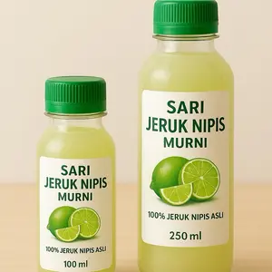 Sari Jeruk Nipis Murni 100% Asli 100ml & 250ml Segar Terbuat dari Jeruk Nipis Asli