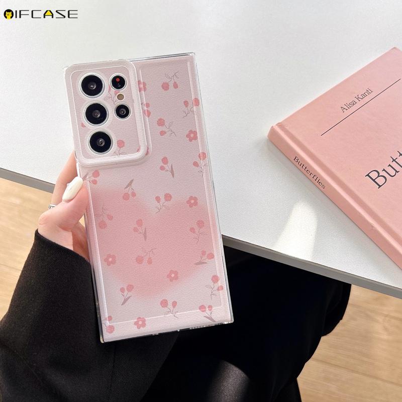Product Introduction of For Vivo V29 V27 V25 V23 Pro V21 V21e 4G 5G V29e V27e V23e V21s Phone Case Pink Gradient Love Loving Heart Flower Floral Rose Tulip White Cute Soft Silicone Casing Cases Case Cover 16