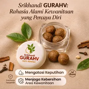 KUNCUP isi 5 GURAH V SRIKHANDI HERBAL WANITA Feminine Kewanitaan