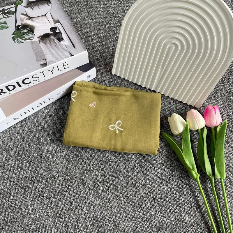 Hijab Segi Empat Paris Bordir Pita Love Coquette 2