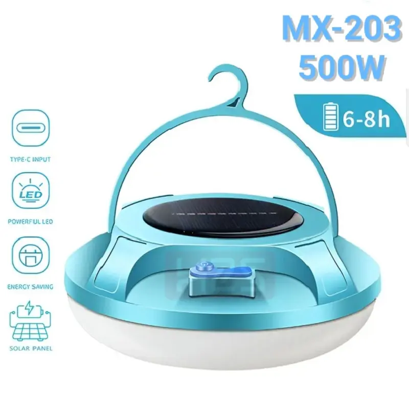 Lampu Emergency Gantung Camping UFO Solar Panel Camping Lampu Taman Lampu Belajar  Lampu Multifungsi Super Terang 0