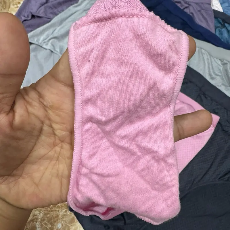 Quần lót cotton cạp cao xuất dư sịn 60-130kg mặc đẹp chất sịn Kem Nhung Nữ Women Tim 4