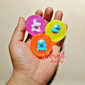 MAINAN ANAK BOLA BEKEL KARET/MAINAN BOLA BEKLEN MOTIF LUCU