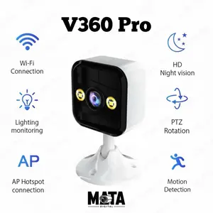 CCTV Pintar 3PM Mini IP Wi-Fi, Cepat Terhubung ke Ponsel dan Cocok untuk Pengawasan 24 Jam