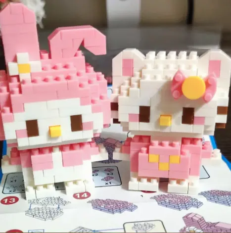 Nano Block Bricks Mini Model DIY Karakter Kartun Mainan Balok Susun Edukasi Anak 3