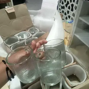 AY - [ Paket 6 Pcs Gelas Kopi ] Gelas Kopi Austetic Minimalis Elegan CM - 08