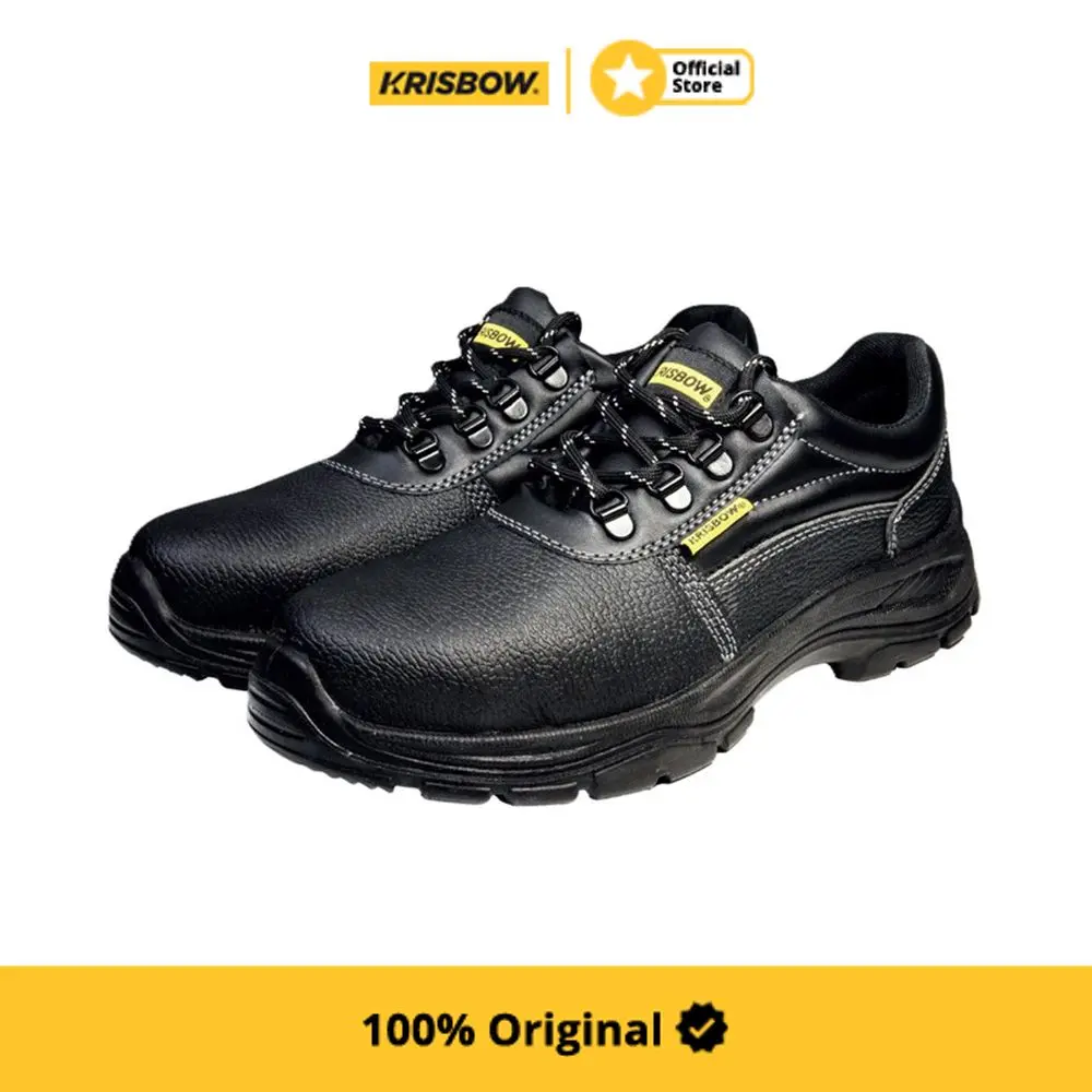 Krisbow Argon Sepatu Pengaman 4 Inch - Hitam Safety Shoes Sepatu Pengaman Kerja SRSSAL4