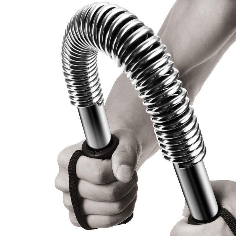 VENCHY Power Twister 20 KG - 60 KG Alat Olahraga Dirumah Olahraga Power Bender Untuk Pembentuk Otot Lengan Perut Dan Dada Alat Fitnes Simpel Outdoor Spring Exercise Bend Flex Bar Chest Arm Bicep Strength Training Builder Strengthener Blaster Gym 0