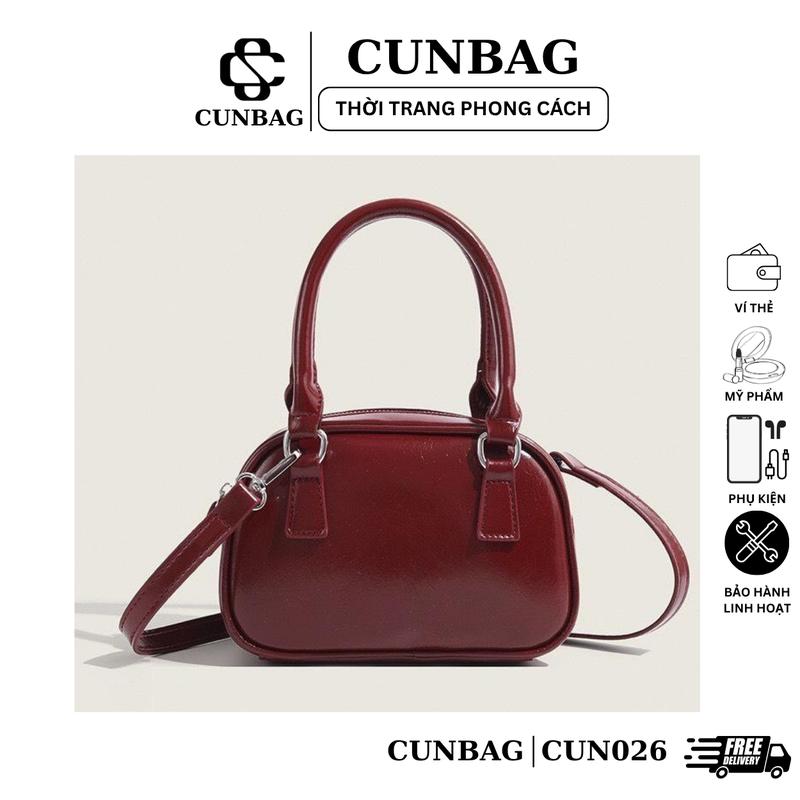   Giá Độc Quyền  Túi Xách Nữ Cunstore Đeo Chéo Nữ 2024 New Phong Cách Hàng Quốc Bag Da Kem CUN026 