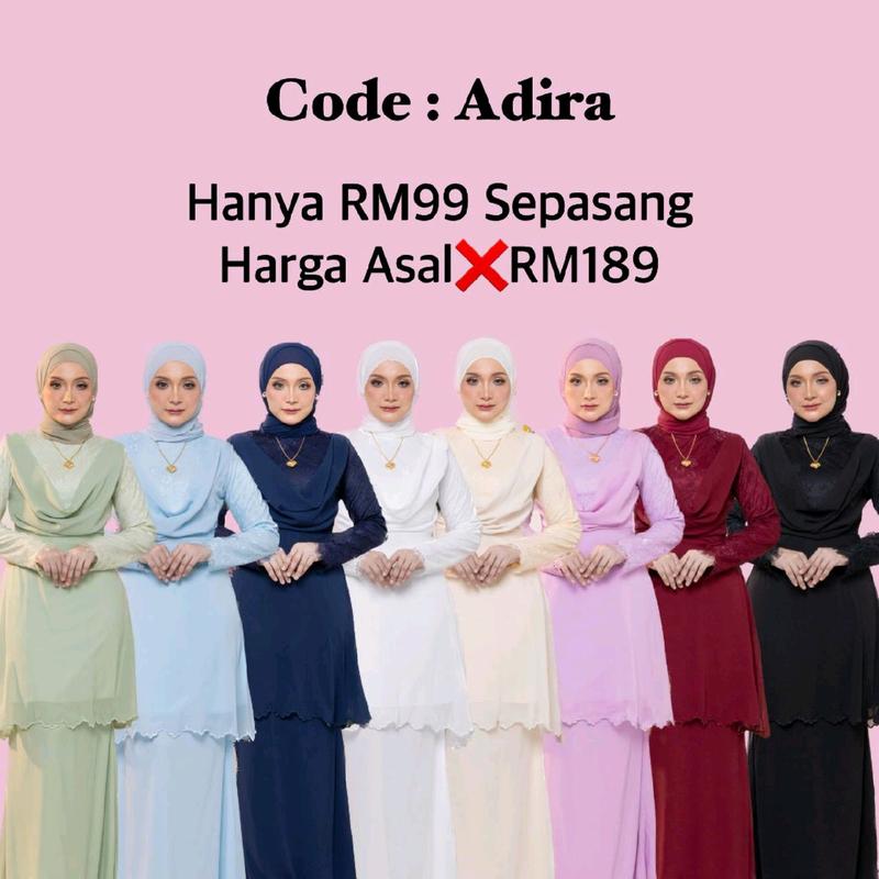 (BAJU RAYA 2024) CODE ADIRA KURUNG - TikTok Shop Malaysia