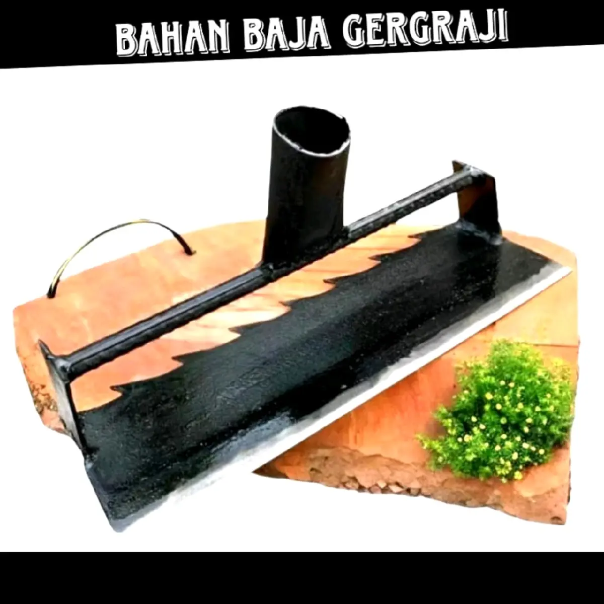 Cangkul Garuk pembersih gulma Rumpit Liar Baja Gergaji Selendang  Asli - pembersih gulma sawit - ladang pertanian