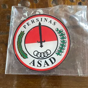 Gantungan kinci persinas asad bahan akrilik , gambar bolak balik