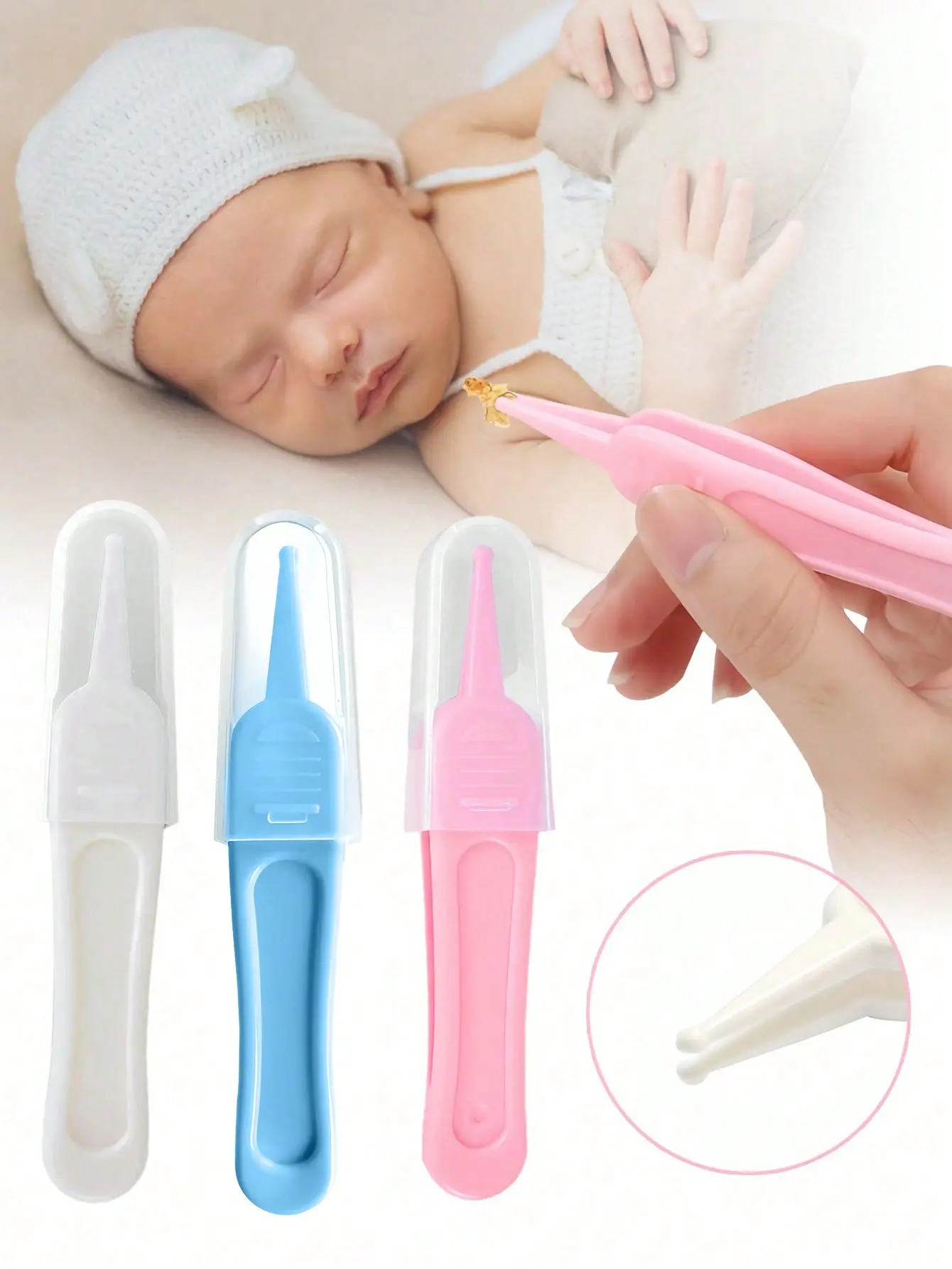 newborn gift Newborn nasal cleaning tweezers ear cleaning clips baby nasal droppings clip baby nasal congestion nasal device cleaning nasal/nasal droppings clip