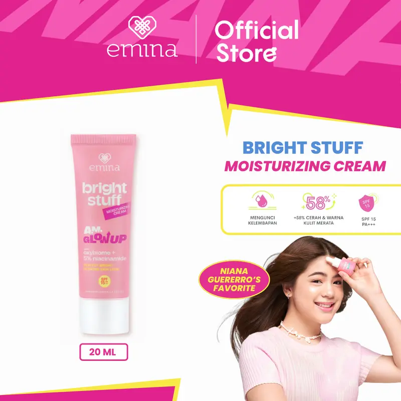 Emina Bright Stuff Moisturizing Cream 20 ml - Pelembab Wajah Mencerahkan 4