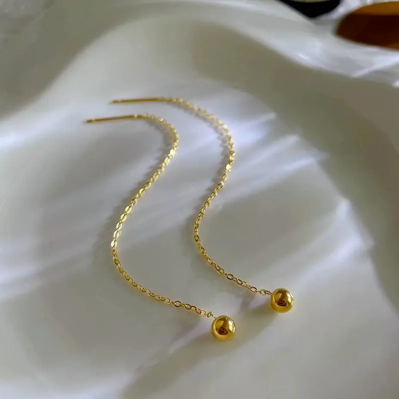 Anting Bulat Wanita Kekinian Model Jurai Titanium Anti Karat 1