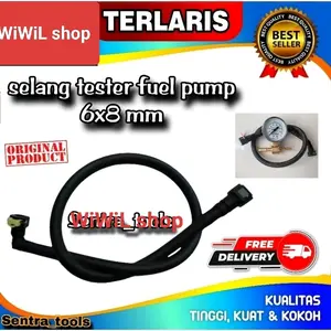 Selang Pressure Tester fuelpump alat cek ukur tekanan fuelpump 6x8 Universal selang 6&6