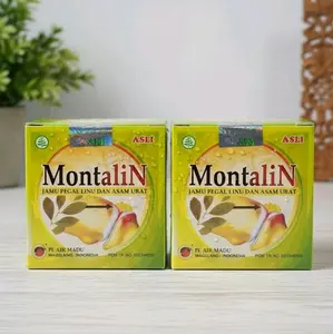 PAKET 2 BOX! KAPSUL MONTALIN JAMU PEGALINU DAN ASAM URAT