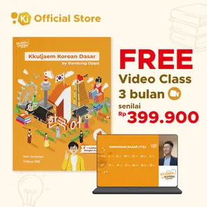 BUKU BELAJAR BAHASA KOREA | BUKU KKULJAEM KOREAN DASAR | BUKU PEMULA BAHASA KOREA