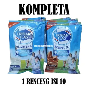 SUSU FRISIAN FLAG KOMPLETA BUBUK RENCENG ISI 10