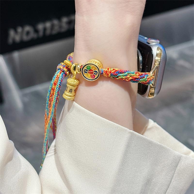 Kviins Strap Huawei Ethnic Bohemian Watch Strap for Huawei Band 9/8 & Huawei Fit 3 | Artistic Design & Adjustable Length 6