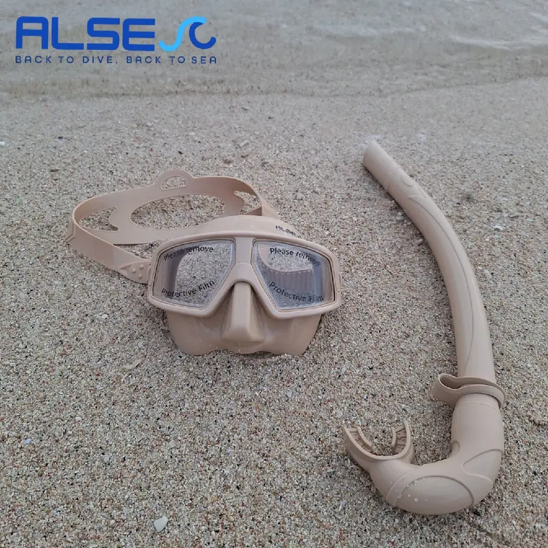 MASK LOW VOLUME + SNORKEL, KACA MATA SELAM FULLSET, COCOK UNTUK FREEDIVING, SNORKELING, SPEARFISHING FULL SILICONE. 6