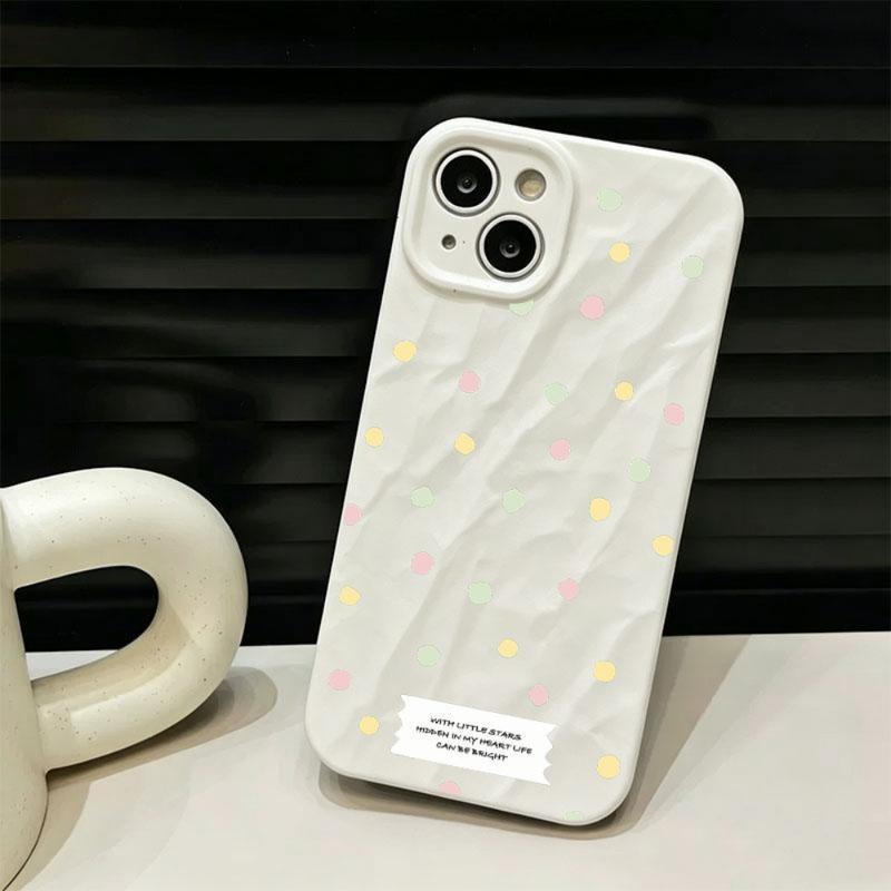 Ins cao cấp nếp nhăn sao graffiti Xiaoxin chống sốc bảo vệ trường hợp điện…
