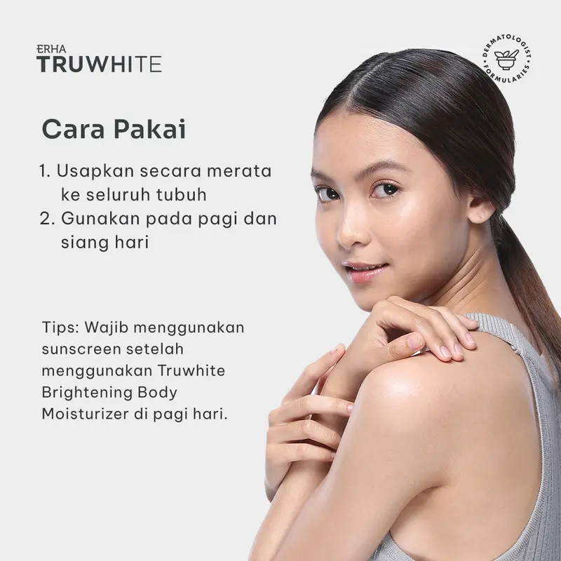 ERHA Truwhite Niacinamide & Mulberry Extract Brightening Body Moisturizer 250g - Lotion Pencerah & Pelembap Tubuh 5