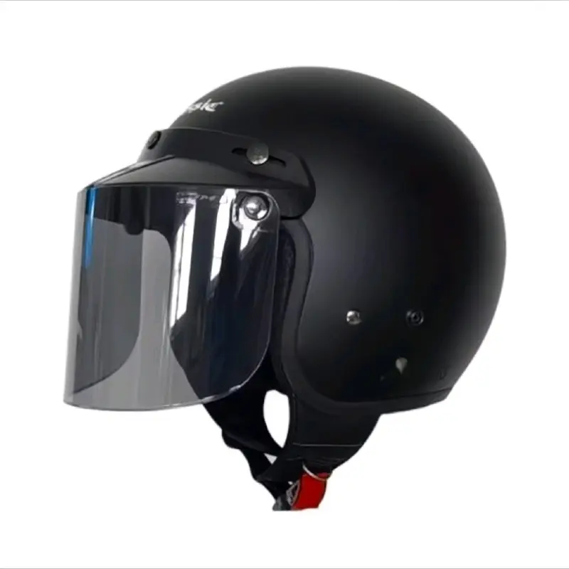 HELM BOGO RETRO CLASSIC Dewasa Busa Tebal Variasi Kaca Datar/Cembung/Pet - Kualitas Super - Motorcycle Sepeda Pelindung cewek 0