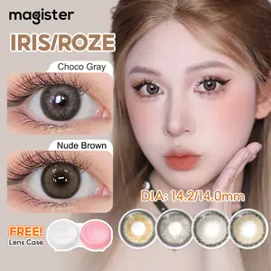 [COD] Magister Softlens Warna Reguler Diameter 14.0mm-14.20mm Softlens Lensa Kontak Dingin Soflens Korea 1 hingga 2 Buah Sekali Pakai Tahunan Cocok untuk orang yang menyukai riasan Eropa dan Amerika riasan berasap dan riasan sedikit campuran