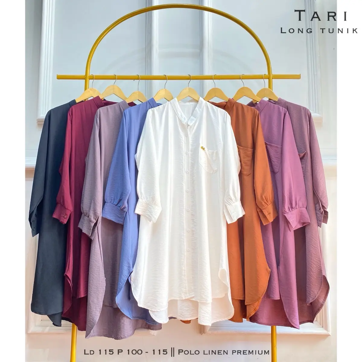 Tari tunik BEST SELLER Polo Linen PREMIUM