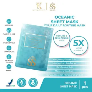 Shella Saukia Skin Facial Sheet Mask Icy Masker Wajah Memutihkan Mengenyalkan Kulit Muka