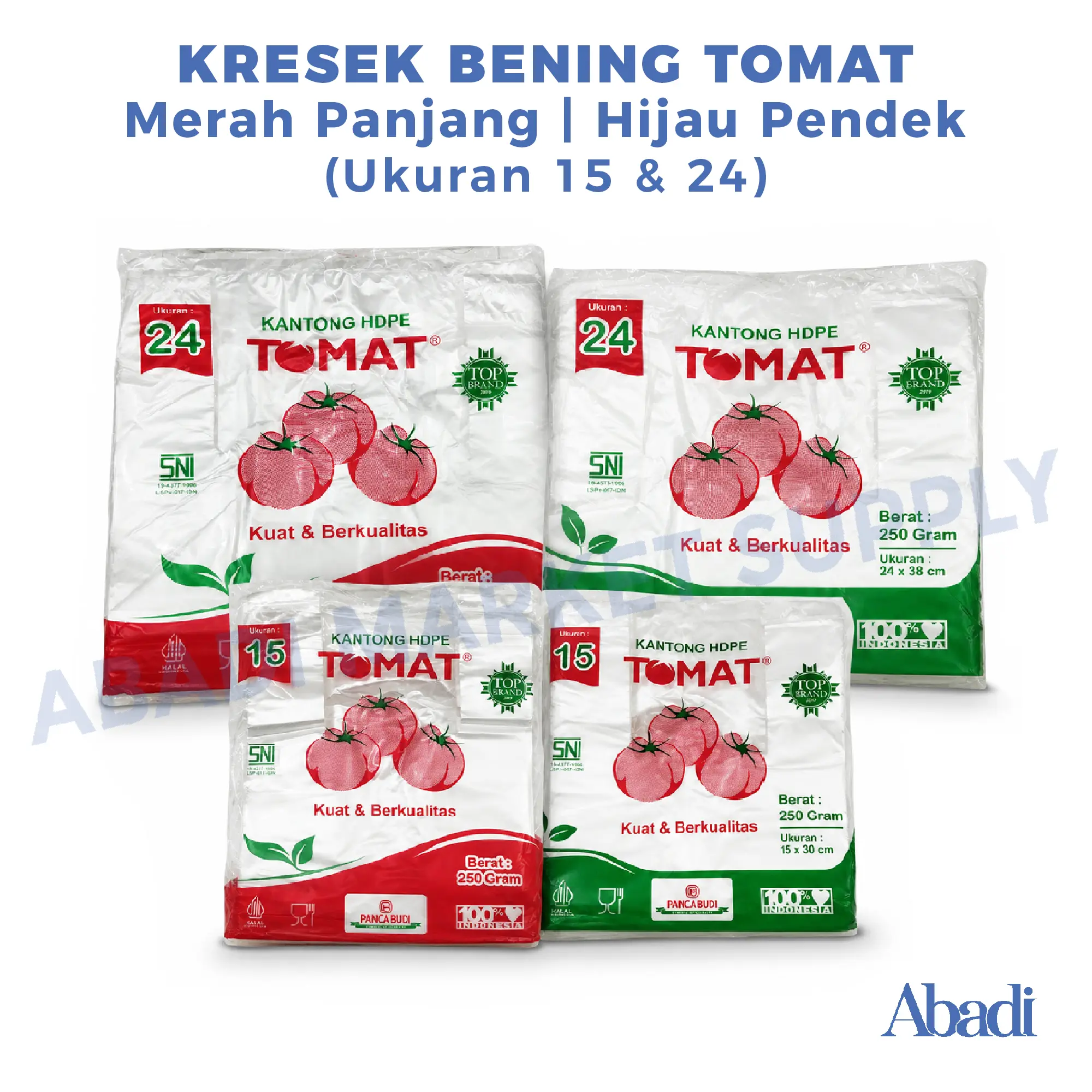Kantong Plastik Kresek Bening Cap Tomat (15/24)