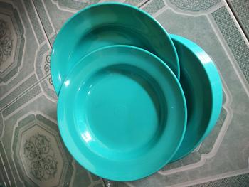 Product Review of Promo 1 Lusin Piring Melamin Asli SNI Model Bulat Besar Dan Tahan Panas from T**i 2