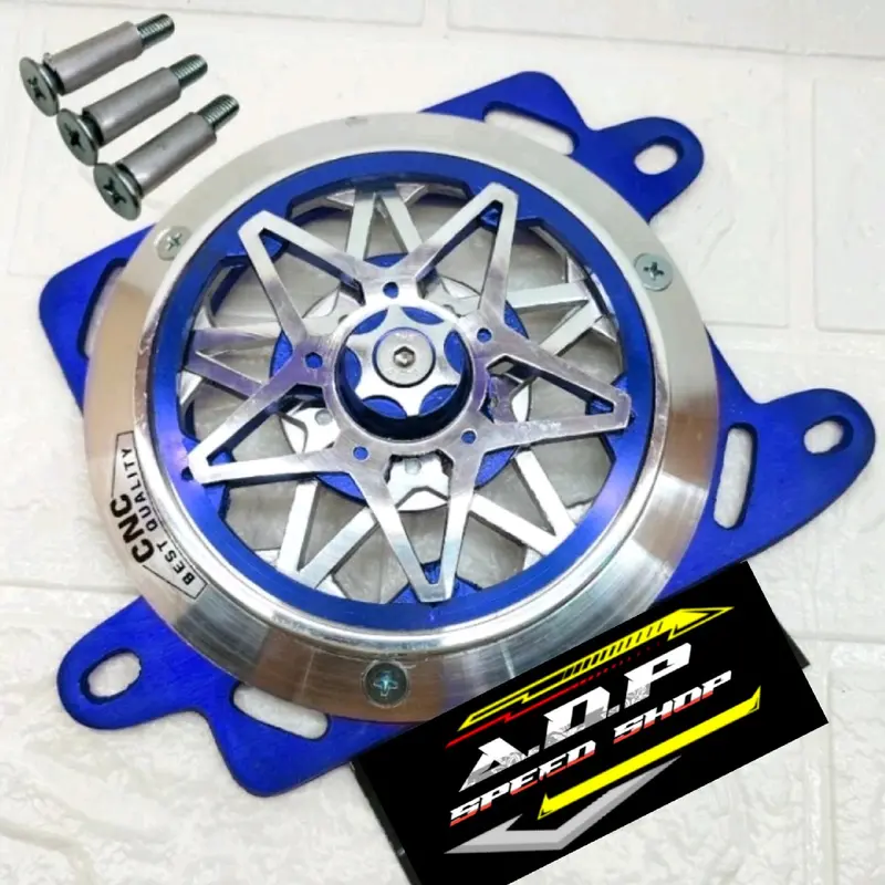 Cover Radiator set spiner motif bintang CNC Vario 125 150 PCX 150 ADV 150 set baut Engine Motor 6