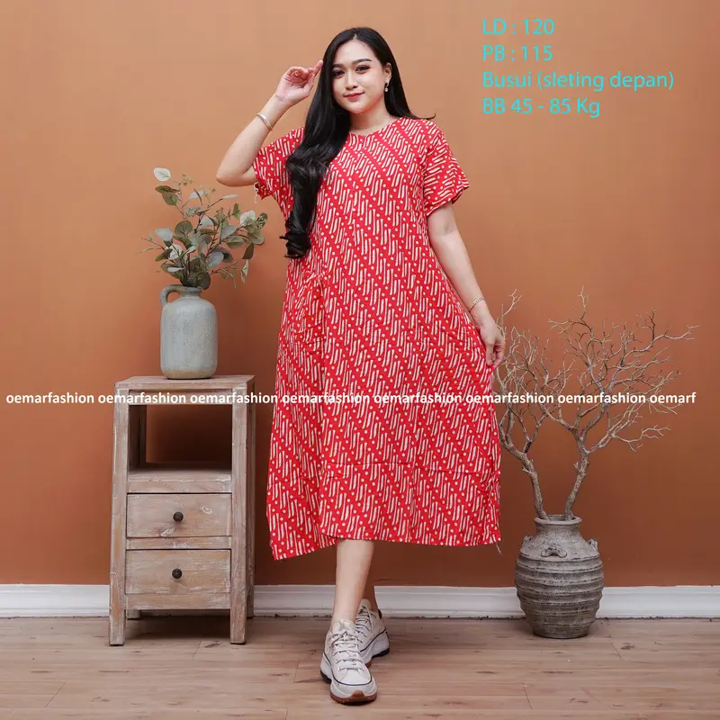 DASTER JUMBO LD 120 MOTIF SENO || BUSUI FRIENDLY || SLETING DEPAN Rayon 0