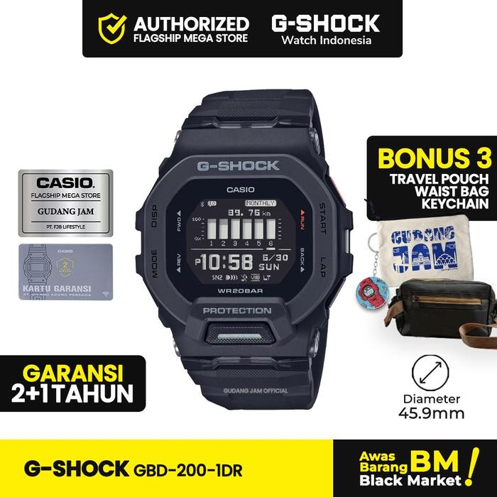 Gambar G-Shock GShock GBD-200-1DR GBD-200-1D GBD-200 GBD200 GBD 200 Watches dari G-Shock Watch Indonesia Kota Bandung Tokopedia