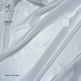 MAJU JAYA TEXTILE - Kain Abutay 45" / Bahan Dekorasi Abutay 45" - Putih