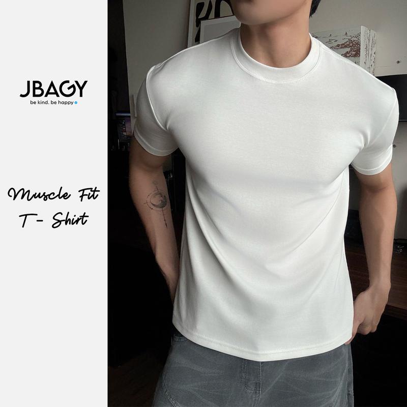  New Arrival | Áo thun nam Muscle Fit vải Cotton Hàn mềm mịn tôn dáng - JT2503 